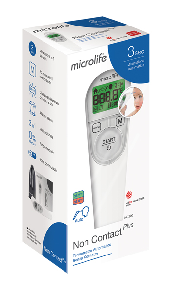 TERMOMETRO FRONTALE MICROLIFE NO CONTACT PLUS NC200 - farmanauta.it