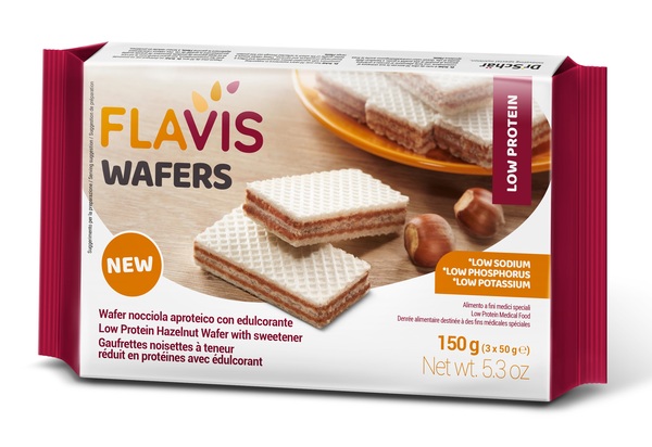 MEVALIA FLAVIS WAFER NOCCIOLA 150 G - farmanauta.it