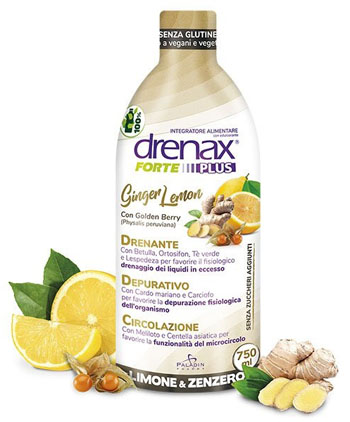 DRENAX FORTE PLUS GINGER LEMON 750 ML - farmanauta.it