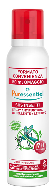 PURESSENTIEL SPRAY ANTIPUNTURA SOS INSETTI PMC 200 ML - farmanauta.it