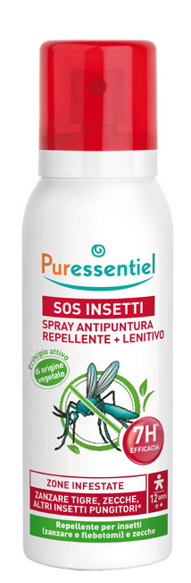 PURESSENTIEL SPRAY ANTIPUNTURA SOS INSETTI PMC 75 ML - farmanauta.it