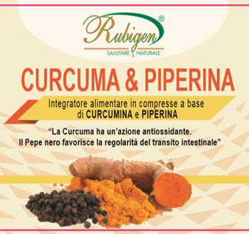 CURCUMA & PIPERINA RUBIGEN 120 COMPRESSE DA 500 MG - farmanauta.it
