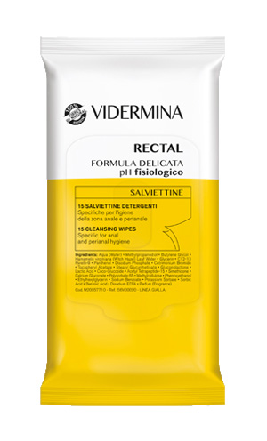 VIDERMINA RECTAL SALVIETTINE 15 PEZZI - farmanauta.it