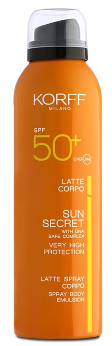 KORFF SUN SECRET LATTE SPRAY CORPO SPF50+ 200 ML - farmanauta.it