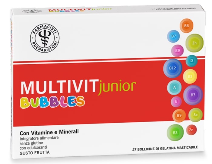 LFP MULTIVIT JR BUBBLES 27 GEL - farmanauta.it
