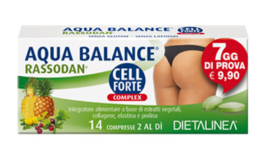 AQUA BALANCE RASSODAN CELL FORTE 7 DAYS 14 COMPRESSE DIETALINEA - farmanauta.it