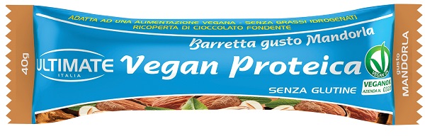 ULTIMATE BARRETTA VEGAN PROTEICA MANDORLA 1 PEZZO 40 G - farmanauta.it