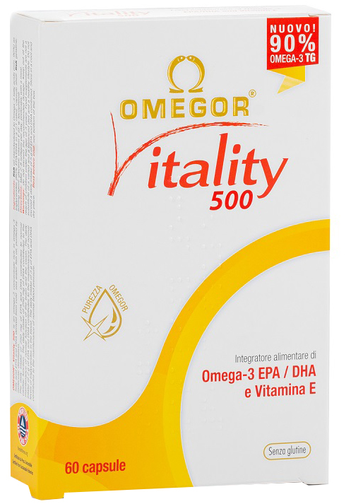 OMEGOR VITALITY 500 60 CAPSULE - farmanauta.it