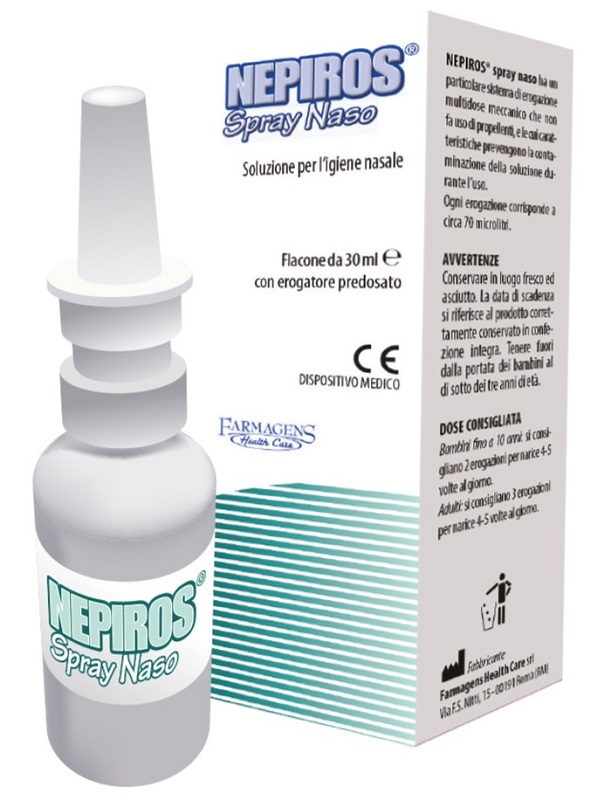 SOLUZIONE PER L'IGIENE NASALE SPRAY NEPIROS 30 ML - farmanauta.it