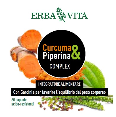 CURCUMA&PIPERINA COMPLEX 60 CAPSULE - farmanauta.it
