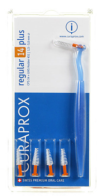 CURAPROX CPS REGULAR CPS 14 CON 5 SCOVOLINI + SUPPORTO - farmanauta.it