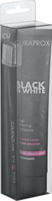 CURAPROX BLACK IS WHITE DENTIFRICI SBIANCANTI 1 DENTIFRICIO DA 90ML + 1 SPAZZOLINO - farmanauta.it