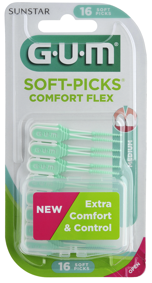 GUM SOFT PICK COMFORT FLEX SCOVOLINO INTERDENTALE 40 PEZZI - farmanauta.it