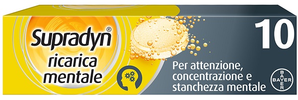 SUPRADYN RICARICA MENTALE 10 COMPRESSE - farmanauta.it