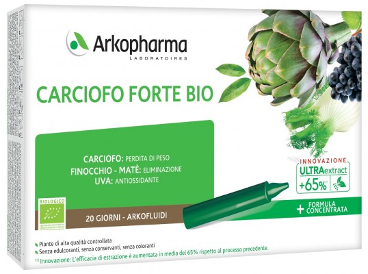 ARKOFLUIDI ULTRA SUONI CARCIOFO FORTE BIO 20 FIALE - farmanauta.it