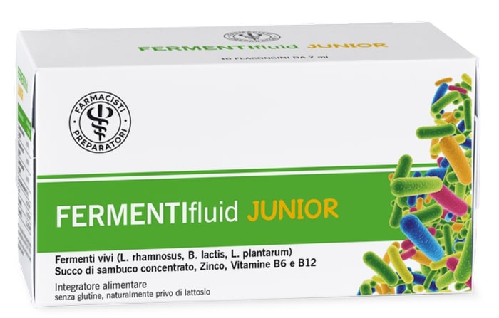 LFP FERMENTIFLUID JUNIOR 10 FLACONCINI X 7 ML - farmanauta.it