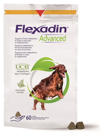 FLEXADIN ADVANCED 60 TAVOLETTE APPETIBILI MASTICABILI PER CANI - farmanauta.it