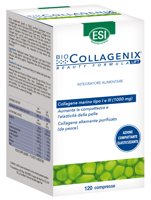 ESI BIOCOLLAGENIX 120 COMPRESSE - farmanauta.it