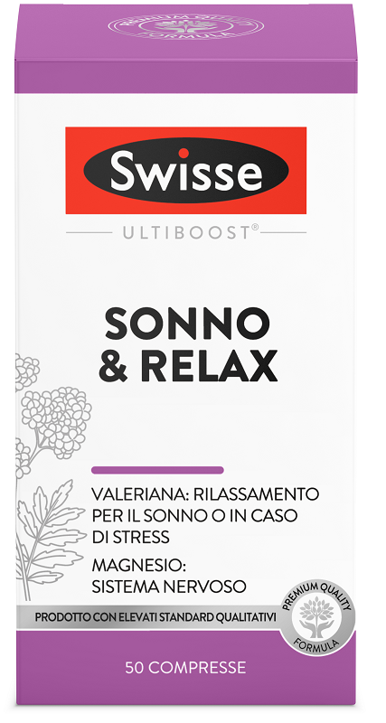 SWISSE VALERIANA SONNO RELAX 50 COMPRESSE - farmanauta.it