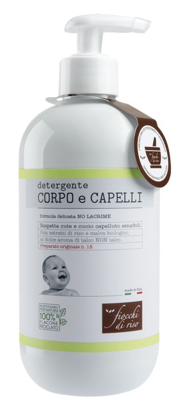 FIOCCHI DI RISO DETERGENTE CORPO/CAPELLI TALCO 400 ML - farmanauta.it