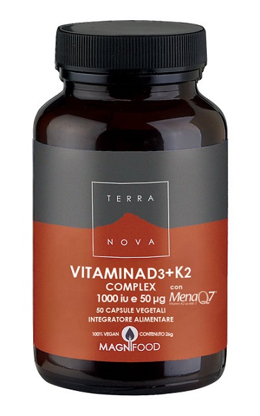TERRANOVA VITAMINA D3 + K2 50 CAPSULE - farmanauta.it