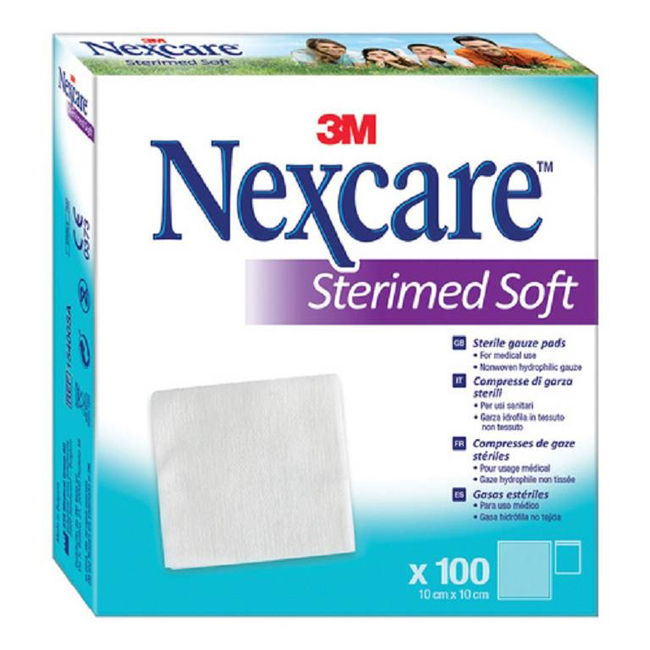 GARZA COMPRESSA STERIMED SOFT IN TESSUTO NON TESSUTO STERILE 10X10CM 100 PEZZI MULTILINGUAL - farmanauta.it