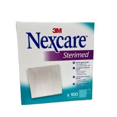 GARZA COMPRESSA NEXCARE STERIMED IN COTONE 20 FILI 18X40CM MULTILINGUAL 12 PEZZI - farmanauta.it