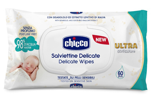 CHICCO COSMETICO SALVIETTE 60 PEZZI NO PROFUNO - farmanauta.it