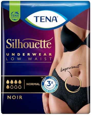 TENA SILHOUETTE NOIR M 10 PEZZI - farmanauta.it