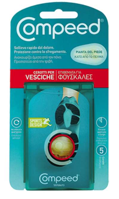 COMPEED CEROTTI PER VESCICHE PIANTA PIEDE SPORT 5 PEZZI - farmanauta.it