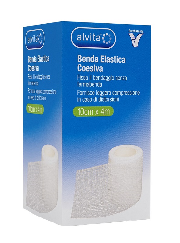 BENDA ELASTICA COESIVA ALVITA 10X4 - farmanauta.it