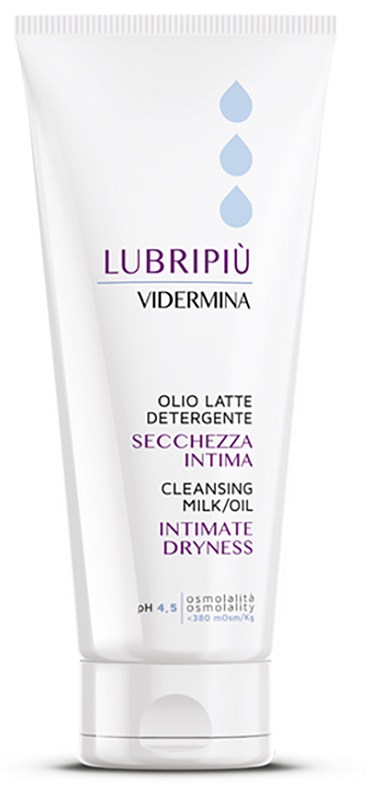 VIDERMINA LUBRIPIU' OLIO LATTE DETERGENTE SECCHEZZA INTIMA 200 ML - farmanauta.it