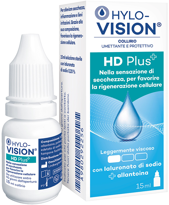 HYLOVISION HD PLUS COLLIRIO UMETTANTE E PROTETTIVO 15 ML - farmanauta.it