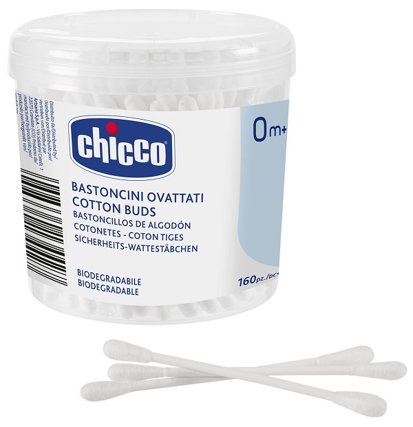 CHICCO BASTONCINI COTONATI 160 PEZZI - farmanauta.it