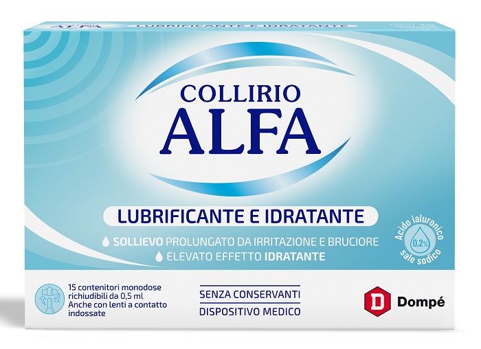 COLLIRIO ALFA LUBRIFICANTE/IDRATANTE 15 FIALE MONODOSE - farmanauta.it