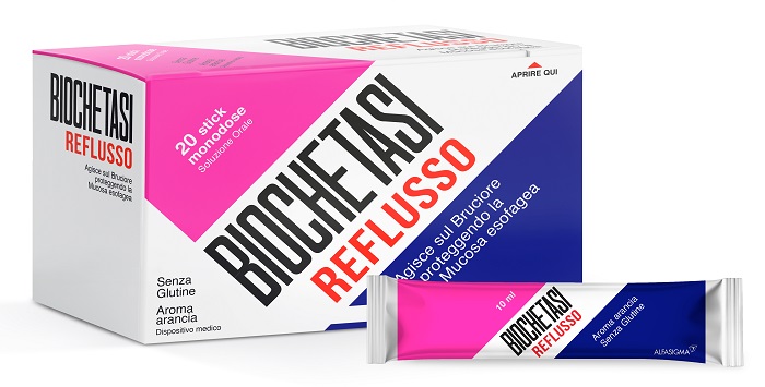 BIOCHETASI REFLUSSO 20 STICK AROMA ARANCIA - farmanauta.it