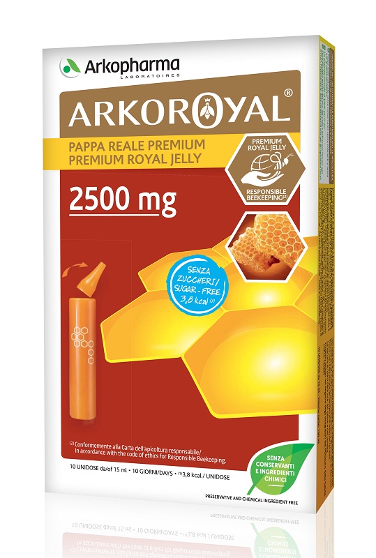 ARKOROYAL PAPPA REALE 2500 MG SENZA ZUCCHERO 10 FIALE - farmanauta.it