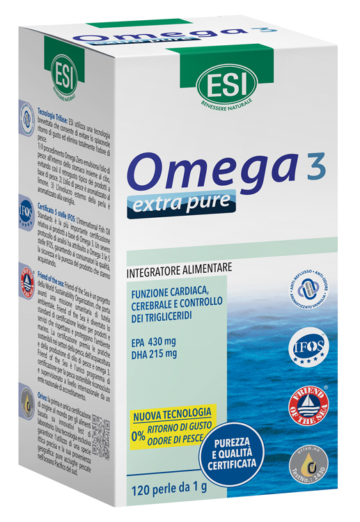 ESI OMEGA 3 EXTRA PURE 120 PERLE - farmanauta.it