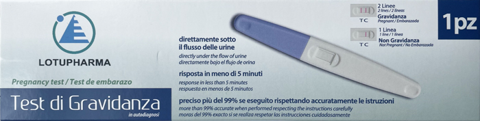 LOTUPHARMA TEST DI GRAVIDANZA 1 PEZZO - farmanauta.it