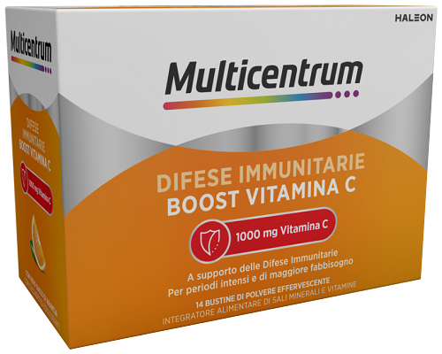 MULTICENTRUM DIFESE IMMUNITARIE BOOST VITAMINA C 14 BUSTINE - farmanauta.it