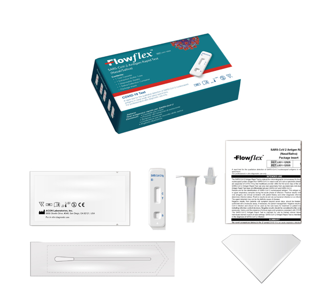 TEST ANTIGENICO RAPIDO SARS-COV-19 FLOWFLEX PREFILLED 1 TEST USO PROFESSIONALE - farmanauta.it