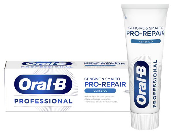 ORALB DENTIFRICIO GENGIVE & SMALTO REPAIR  PROFESSIONAL CLASSIC 75 ML - farmanauta.it