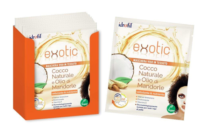 MASCHERA VISO TESSUTO EXOTIC 20 PEZZI - farmanauta.it