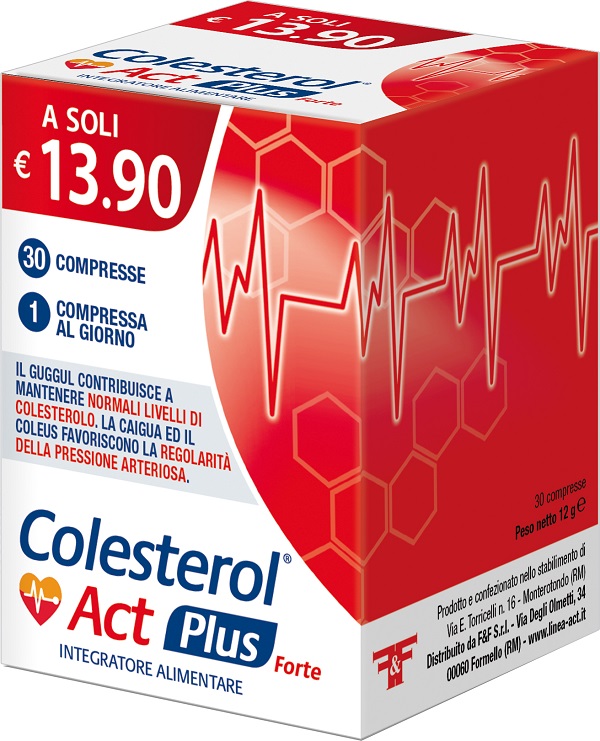 COLESTEROL ACT PLUS FORTE 30 COMPRESSE - farmanauta.it