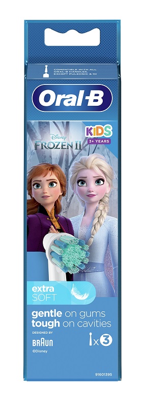 ORALB RICARICA SPAZZOLINO ELETTRICO FROZEN 3 PEZZI - farmanauta.it
