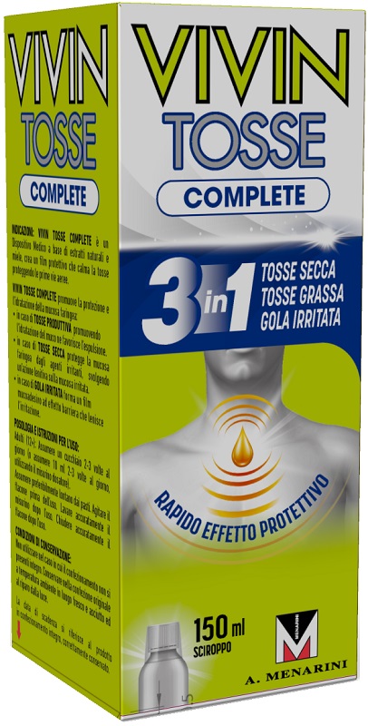 VIVIN TOSSE COMPLETE SCIROPPO PER TOSSE 150 ML - farmanauta.it