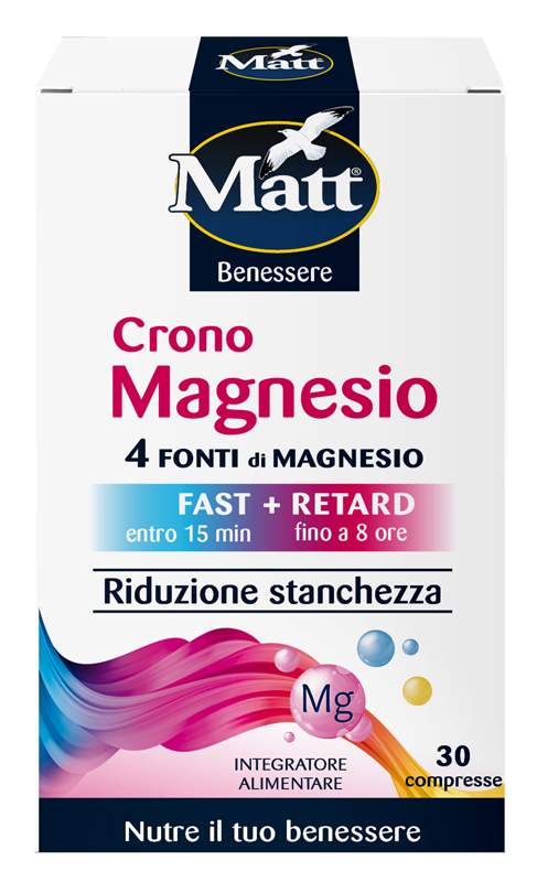MATT CRONO MAGNESIO 30 COMPRESSE - farmanauta.it