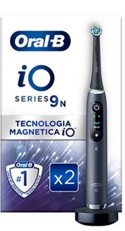ORAL-B IO 9 BLACK SPAZZOLINO ELETTRICO + 2 REFILL - farmanauta.it