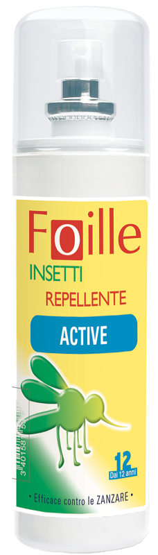 FOILLE INSETTI REPELLENTE ACTIVE 100 ML - farmanauta.it