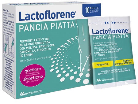 LACTOFLORENE PANCIA PIATTA 10 BUSTINE - farmanauta.it